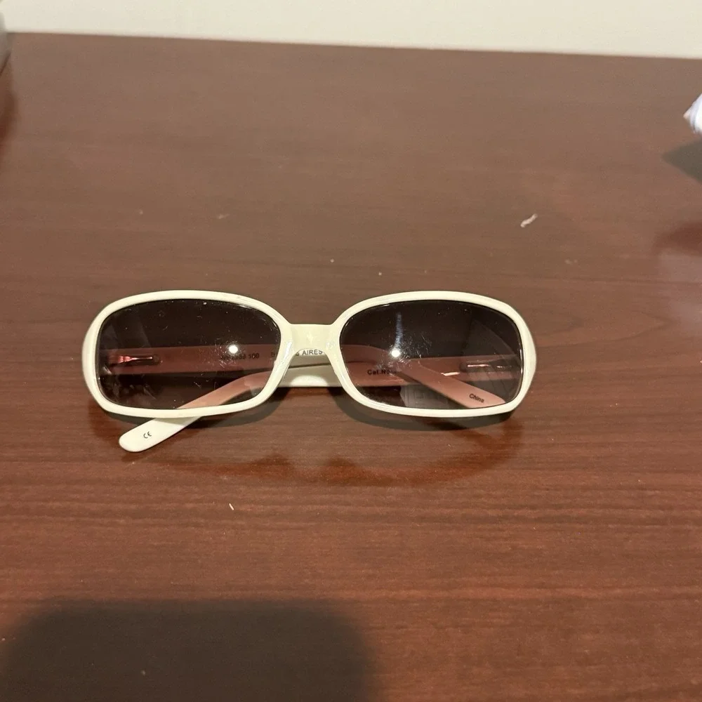 buenos aires WS2359 100 Cat No 3 Sun Glasses Front Temples‎ Cream Acetate